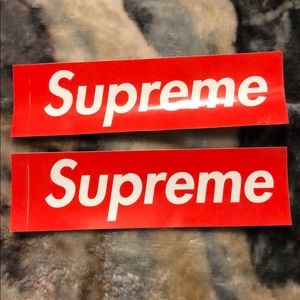 Supreme box logo stickers
